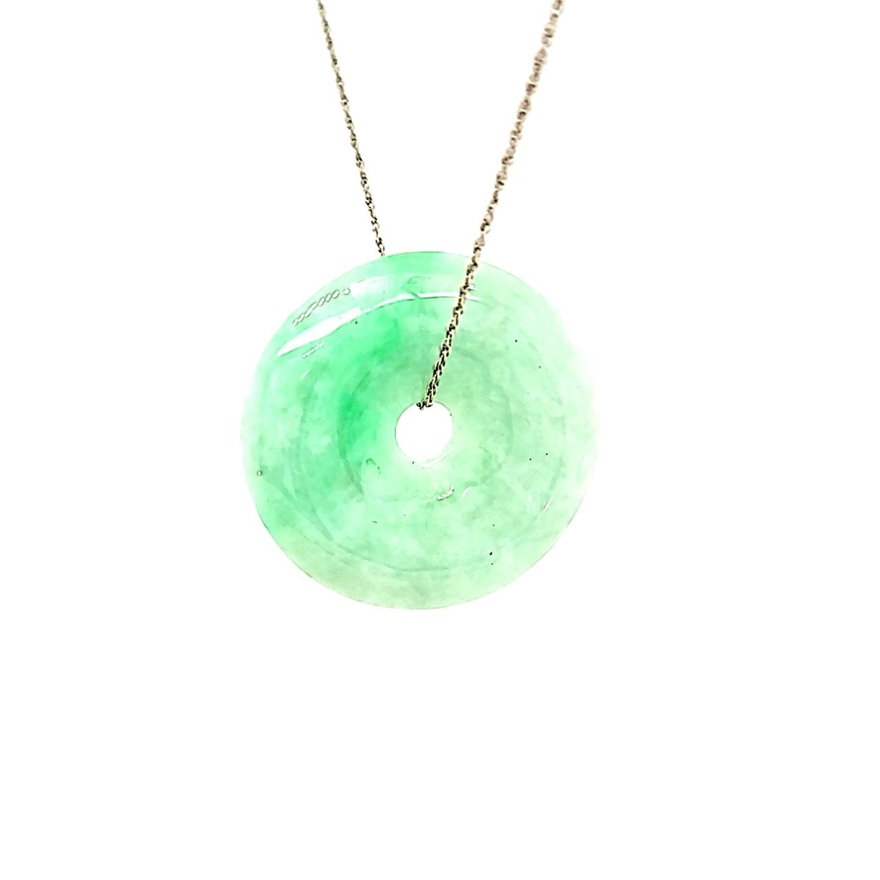 Green Jade Circle Charm 50004073 | Shin Brothers*