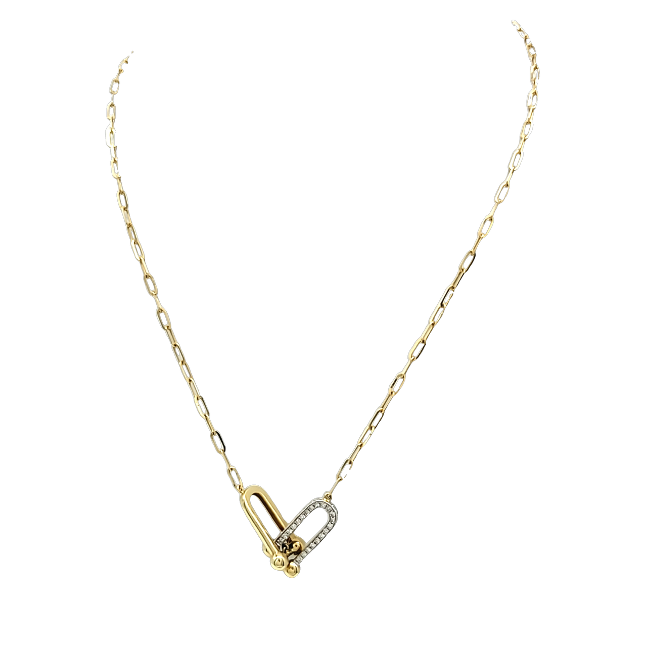 14K Yellow Gold Hollow Rolled Paper Clip Chain with Charms 2 | Morris  Jewelry | Bowling Green, KY