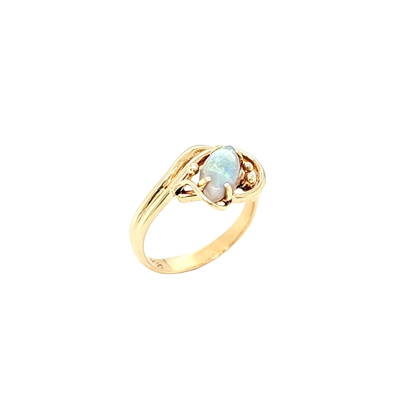 14K Yellow Gold Marquise Opal Ring 12003208 | Shin Brothers*