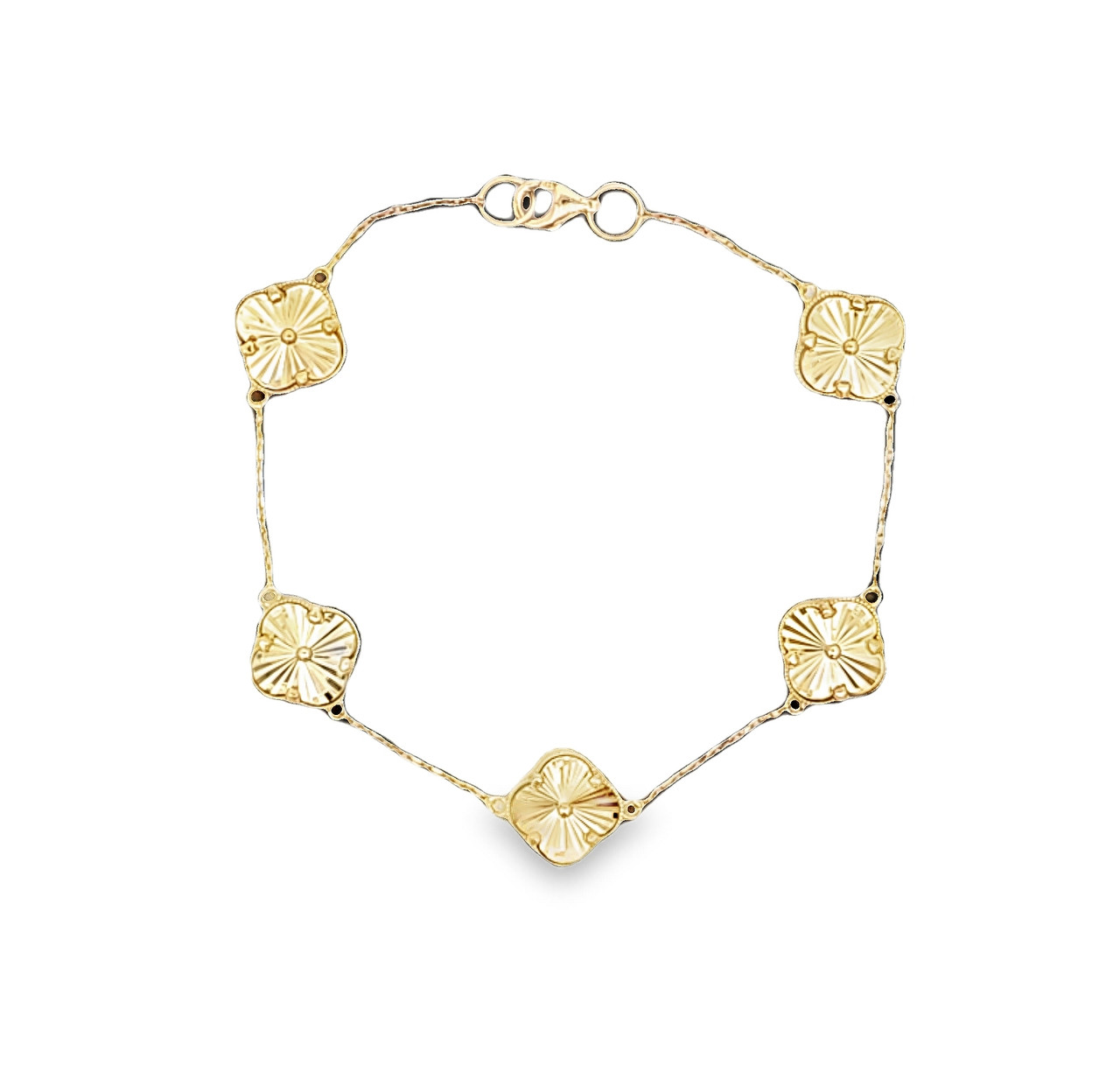 14K Yellow Gold Diamond-Cut 7.25