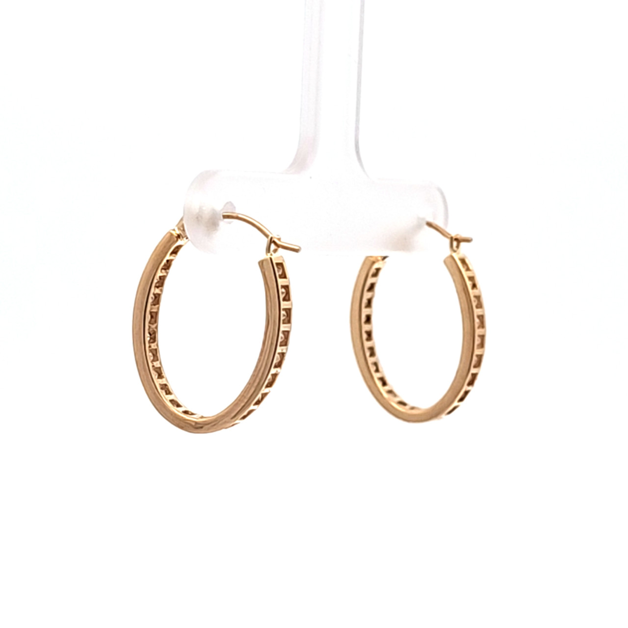 eRiNGo　0308 14K Yellow Gold Sapphire/Diamond Earrings 42002059 | Shin Brothers