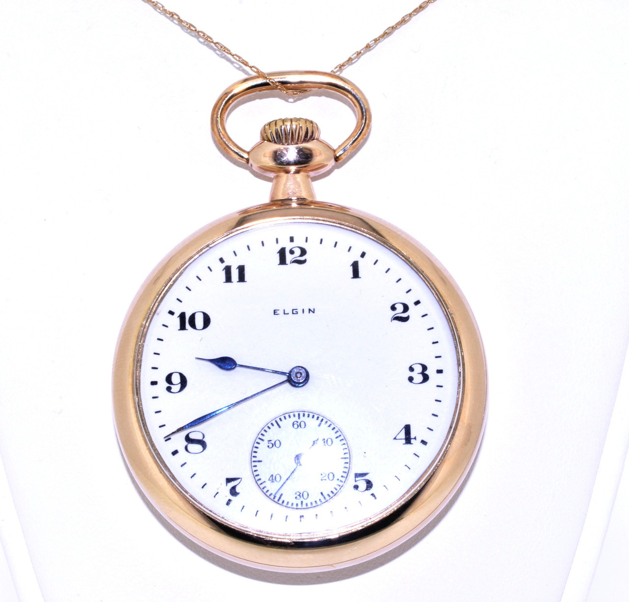 Preowned Elgin Gold Filled Wind Up Pocket Watch Shin Brothers