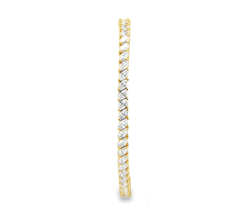 14K Yellow Gold 7" CZ Bracelet 22000545 | Shin Brothers* 14K Yellow Gold 7" CZ Bracelet 22000545 | Shin Brothers*