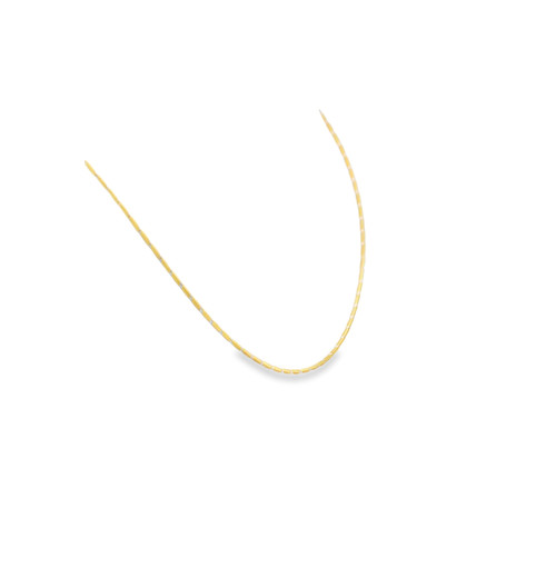 14K Two Tone Gold 16" Snake Chain 30002224 | Shin Brothers* 