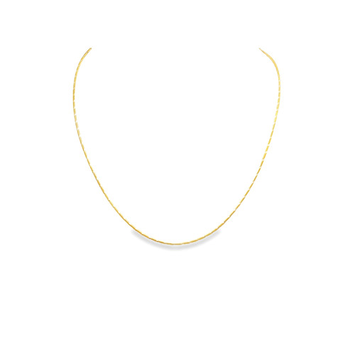 14K Two Tone Gold 16" Snake Chain 30002224 | Shin Brothers* 