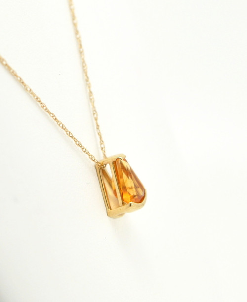 52001428 14K Yellow Gold Citrine Slide Charm 52001428 14K Yellow Gold Citrine Slide Charm