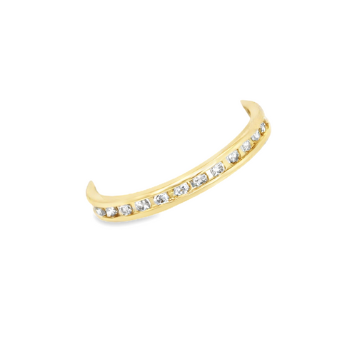 14K Yellow Gold Diamond Wedding Band 11000087 | Shin Brothers** 14K Yellow Gold Diamond Wedding Band 11000087 | Shin Brothers**