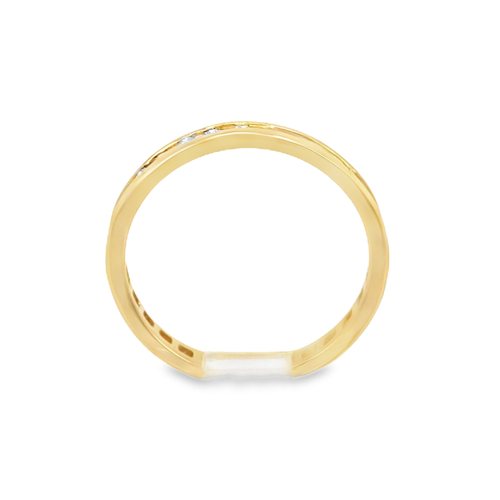 14K Yellow Gold Diamond Wedding Band 11000087 | Shin Brothers** 14K Yellow Gold Diamond Wedding Band 11000087 | Shin Brothers**
