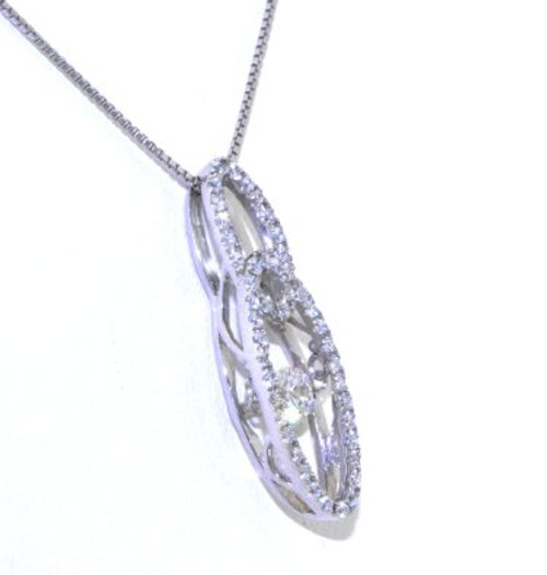 Sterling Silver Rhythm of Love CZ Double Oval Link Necklace 83010441 Sterling Silver Rhythm of Love CZ Double Oval Link Necklace 83010441