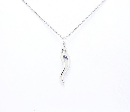 Silver Italian Horn Charm 85010379