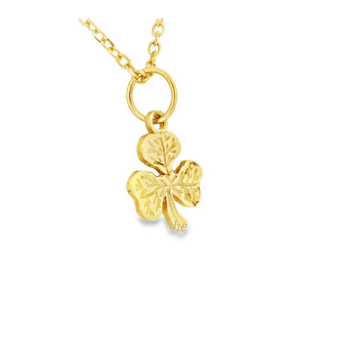 14K Yellow Gold Shamrock Pendant 50001202**
