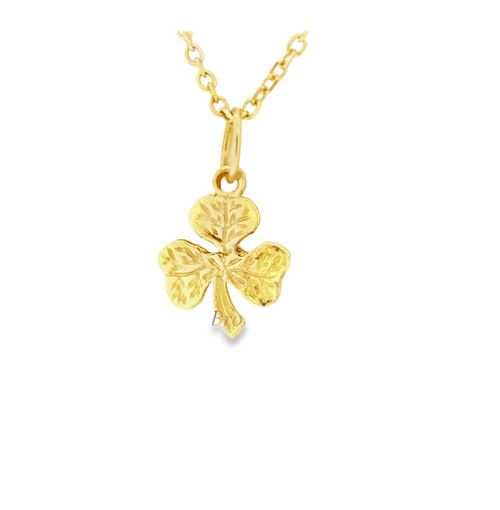 14K Yellow Gold Shamrock Pendant 50001202**