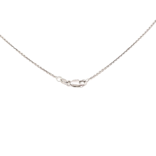 14k White Gold  Treated Enhanced Black Diamond Necklace 22200095 | Shin Brothers