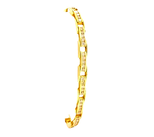 14K Yellow Gold 2.0ct Ladies Diamond Bracelet 21000484 | Shin Brothers*