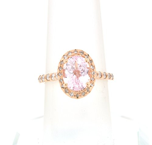 14K Rose Gold Diamond & Kunzite Ring 12002410 | Shin Brothers* 14K Rose Gold Diamond & Kunzite Ring 12002410 | Shin Brothers*