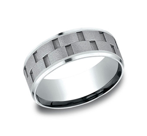 Cobalt Chrome 8mm Wedding Band 11510011 | Shin Brothers* Cobalt Chrome 8mm Wedding Band 11510011 | Shin Brothers*