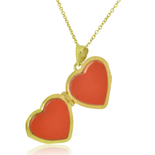 14K Yellow Gold Diamond Cut Heart Locket Charm 50003057 | Shin Brothers* 14K Yellow Gold Diamond Cut Heart Locket Charm 50003057 | Shin Brothers*
