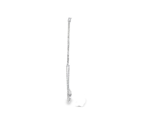 14K White Gold Diamond Bar Double Chain Bracelet 21000558 | Shin Brothers* 14K White Gold Diamond Bar Double Chain Bracelet 21000558 | Shin Brothers*