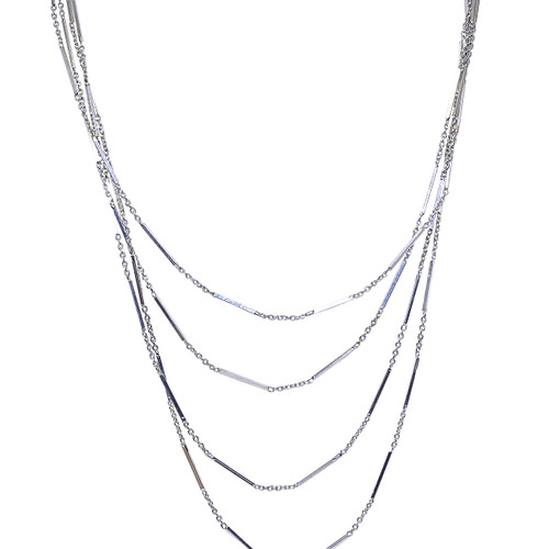 Sterling Silver 36" Bar Link Necklace 83010912 Sterling Silver 36" Bar Link Necklace 83010912