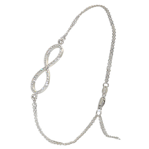 14K White Gold Ladies' Diamond Infinity Bracelet 21000627 | Shin Brothers* 14K White Gold Ladies' Diamond Infinity Bracelet 21000627 | Shin Brothers*