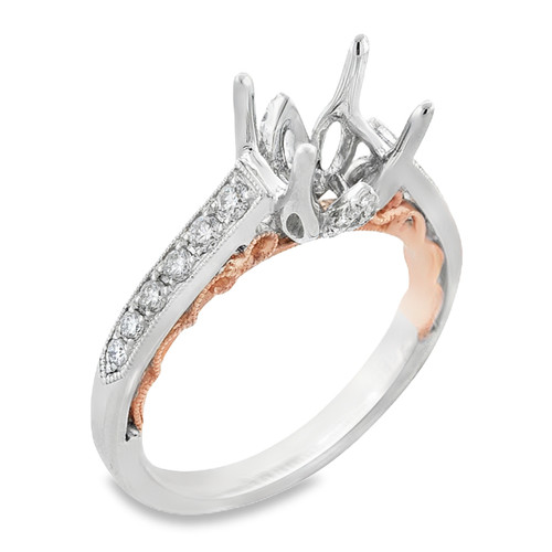 14K Two Tone Gold Ladies' 0.29ct Diamond Engagement Ring Setting 11006342 | Shin Brothers*