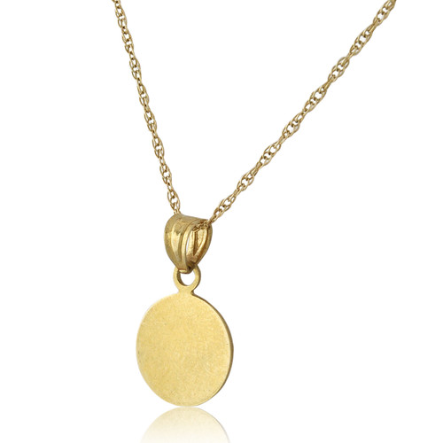 14K Yellow Gold Engravable Disk 50003742 | Shin Brothers* 14K Yellow Gold Engravable Disk 50003742 | Shin Brothers*
