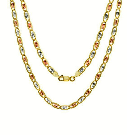 14K Tricolor Gold 20" Valentino Chain 30003747 | Shin Brothers* 14K Tricolor Gold 20" Valentino Chain 30003747 | Shin Brothers*