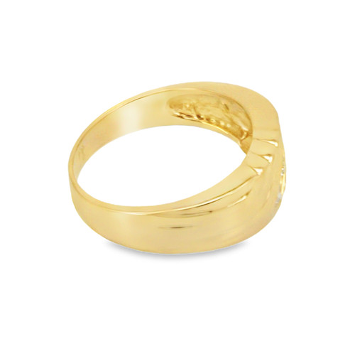 14K Yellow Gold Men's Triple Diamond Ring 11002292 | Shin Brothers*
