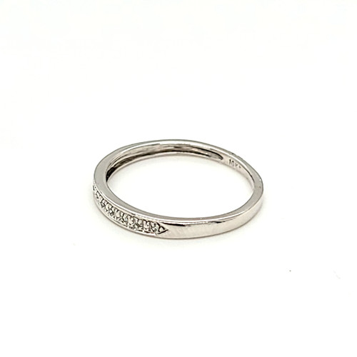 10K White Gold Diamond Wedding Band 19000248 | Shin Brothers* 10K White Gold Diamond Wedding Band 19000248 | Shin Brothers*