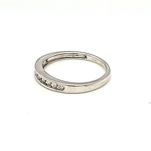 10K White Gold Diamond Wedding Band 19000246 | Shin Brothers* 10K White Gold Diamond Wedding Band 19000246 | Shin Brothers*