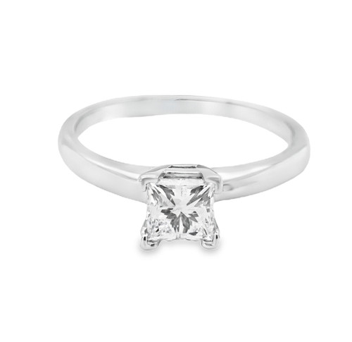 14K White Gold Solitaire Princess Cut Diamond Engagement Ring 11006686 | Shin Brothers* 14K White Gold Solitaire Princess Cut Diamond Engagement Ring 11006686 | Shin Brothers*