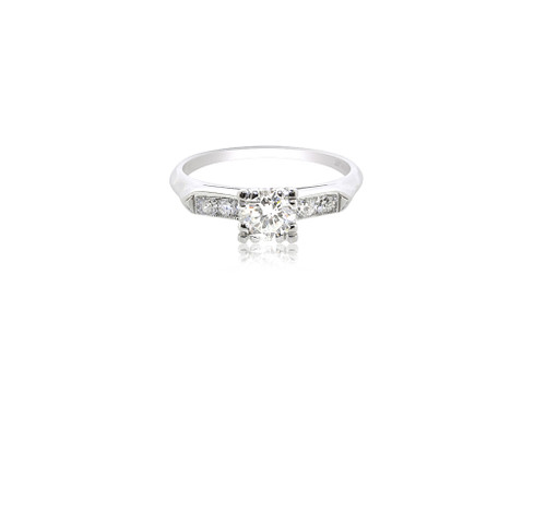 Platinum Round Diamond Ring 11005727 | Shin Brothers* 