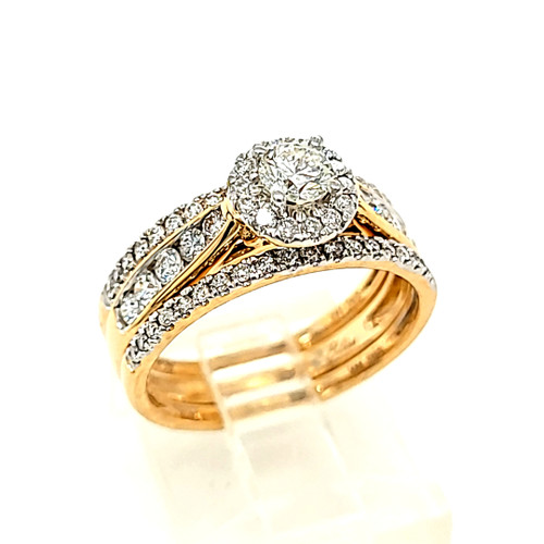 14K Yellow Gold Diamond Engagement Ring / Wedding Bands Bridal Set 11005734 | Shin Brothers* 14K Yellow Gold Diamond Engagement Ring / Wedding Bands Bridal Set 11005734 | Shin Brothers*