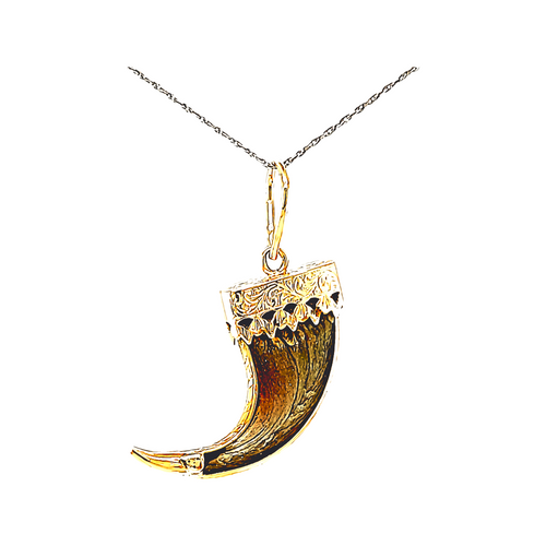 14K Yellow Gold Claw Pendant 52002256 | Shin Brothers*