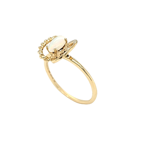14K Yellow Gold Opal Ring 12003130 | Shin Brothers* 14K Yellow Gold Opal Ring 12003130 | Shin Brothers*