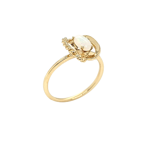14K Yellow Gold Opal Ring 12003130 | Shin Brothers* 14K Yellow Gold Opal Ring 12003130 | Shin Brothers*