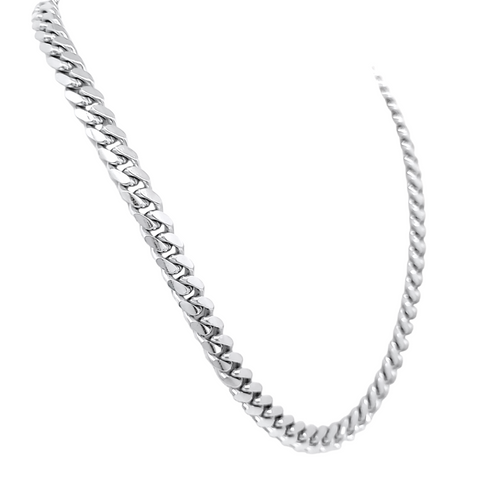 Sterling Silver 26" Miami Cuban Chain 83011551 | Shin Brothers* Sterling Silver 26" Miami Cuban Chain 83011551 | Shin Brothers*