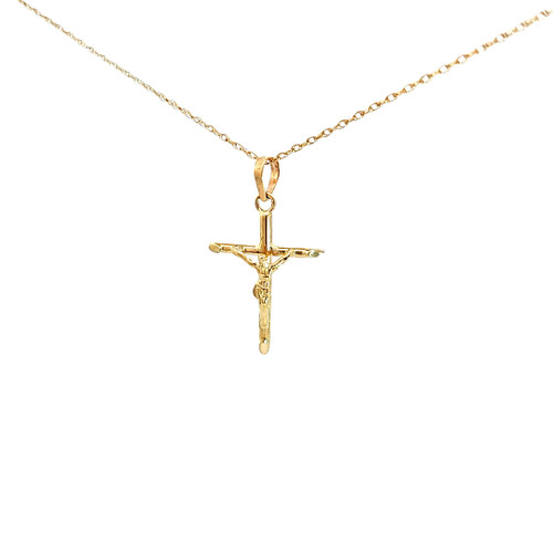 14K Yellow Gold Crucifix Charm 27X34MM 52004254 | Shin Brothers*