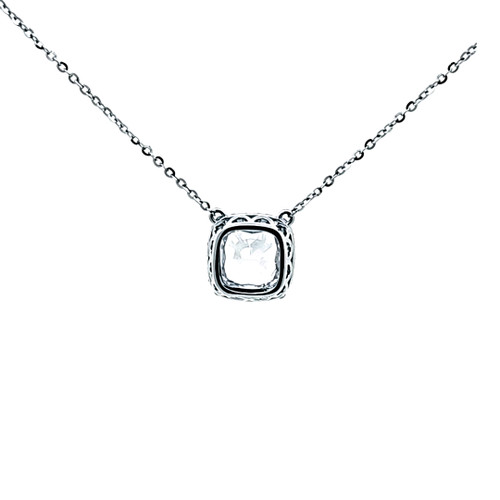 14K White Gold Diamond Necklace 31410007 | Shin Brothers 14K White Gold Diamond Necklace 31410007 | Shin Brothers