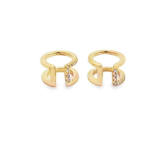 14K Yellow Gold Diamond Ear Cuff 41002769 | Shin Brothers**