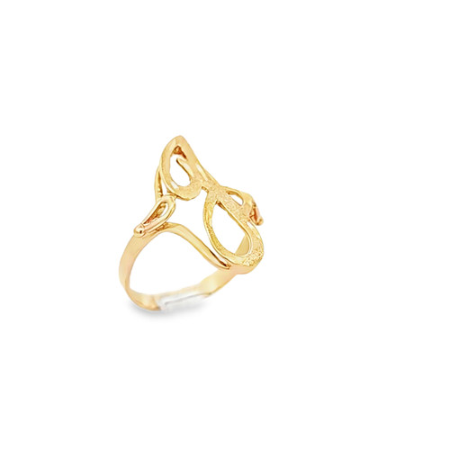 14K Yellow Gold Initial G Ring 10017886| Shin Brothers**