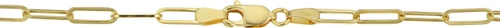 14K Yellow Gold 3mm 22" Paperclip Chain 30004696 | Shin Brothers*