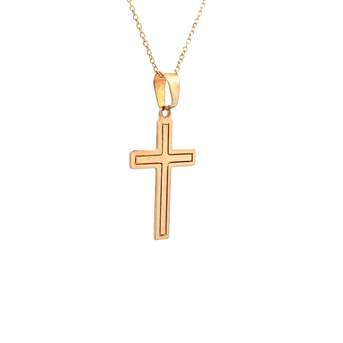 14K Yellow Gold Cross Charm 50002918 | Shin Brothers* 14K Yellow Gold Cross Charm 50002918 | Shin Brothers*