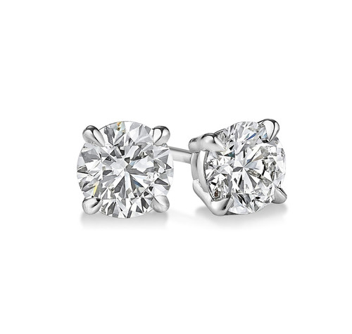 14K White Gold Diamond Stud Earrings 41002794 | Shin Brothers** 14K White Gold Diamond Stud Earrings 41002794 | Shin Brothers**