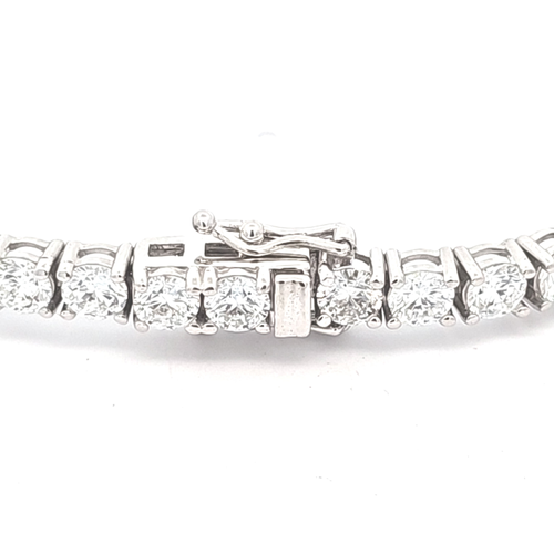 14K White Gold 9.07ctw Lab Grown Diamond Tennis Bracelet 21000978 | Shin Brothers**