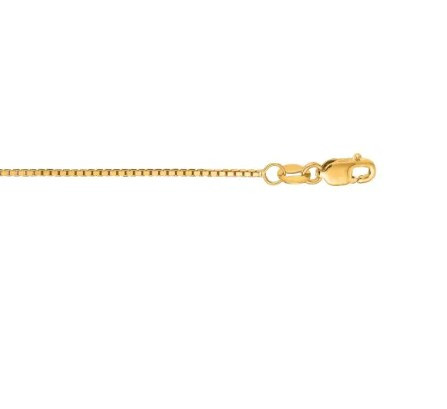 14K Yellow Gold 24" Box Chain 30004784 | Shin Brothers*