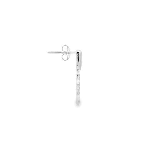 14K White Gold Diamond Hanging Circle Earrings 41002860 | Shin Brothers** 14K White Gold Diamond Hanging Circle Earrings 41002860 | Shin Brothers**