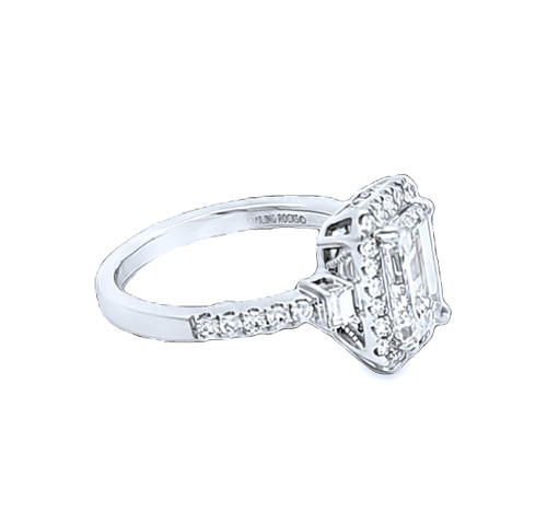 14K White Gold Lab Grown Emerald Cut Diamond Ring | Shin Brothers Jewelers Inc. 14K White Gold Lab Grown Emerald Cut Diamond Ring | Shin Brothers Jewelers Inc.