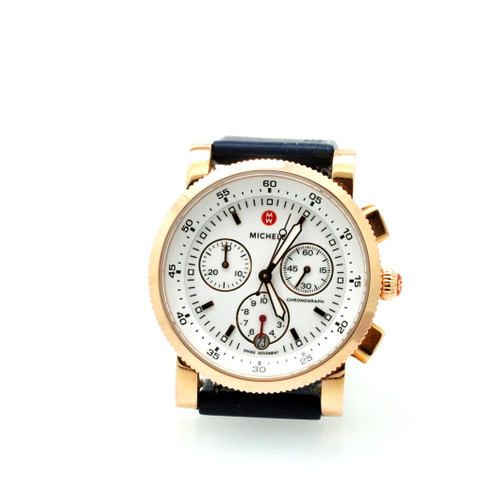 Pre-Owned Women's Michele 9.5" Rubber Strap Adjustable Watch 69000486 | Shin Brothers Jewelers Inc.