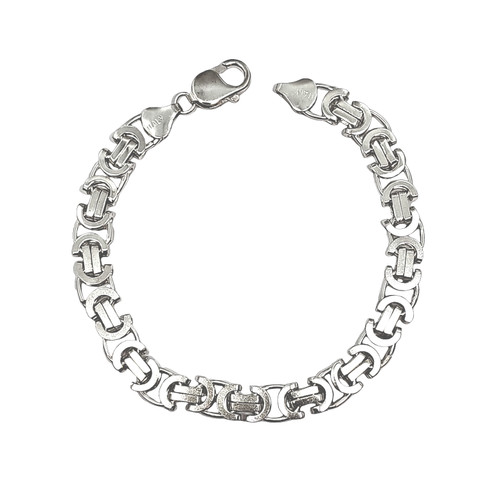 Silver Fancy Link Chain Bracelet 82011122 | Shin Brothers